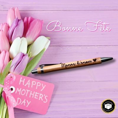 stylo bambou maman d'amour