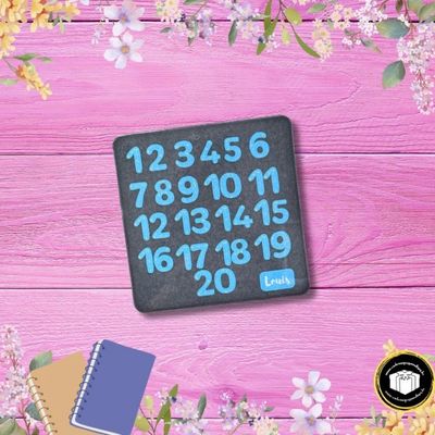 Magnet calcul pour petit avec prénom