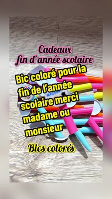 Stylo de couleurs merci madame