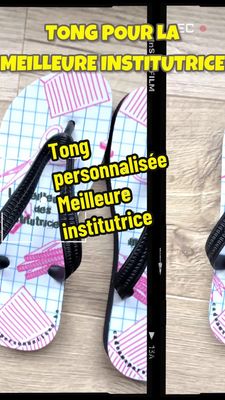 Tong personnalisée cahier quadrillé