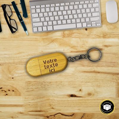 Clé USB en bois à personnaliser Clé USB en bois à personnaliser