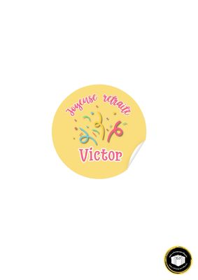 12 étiquettes cadeaux joyeuse retraite