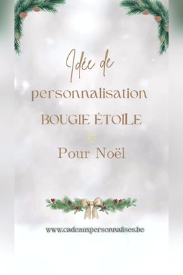 Bougie de Noël étoile