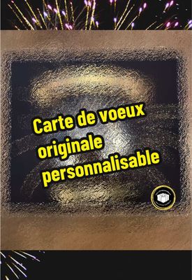 Carte de vœux personnalisée avec bulle plastifiée
