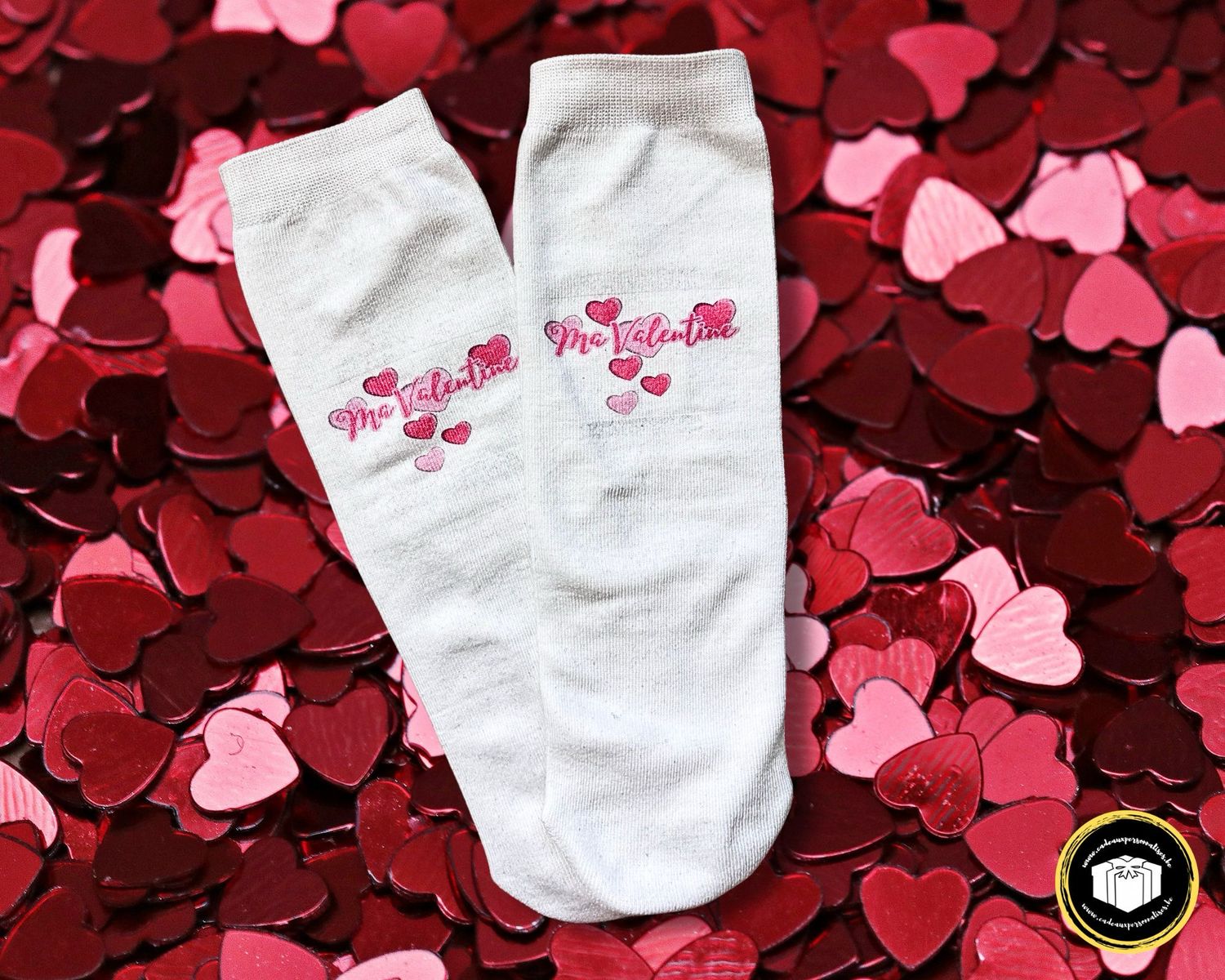Chaussettes en tissu hautes de très belles qualités pour la Saint-Valentin