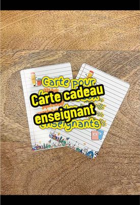 Carte message pour instituteur