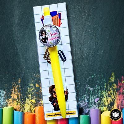 Stylo cabochon super institutrice Stylo cabochon super institutrice