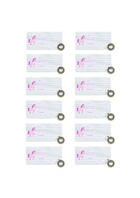 Étiquettes licorne pour cahier Étiquettes licorne pour cahier