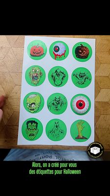 Étiquettes Halloween Étiquettes Halloween