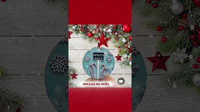 Boule de Noël acrylique - Joyeux Noël