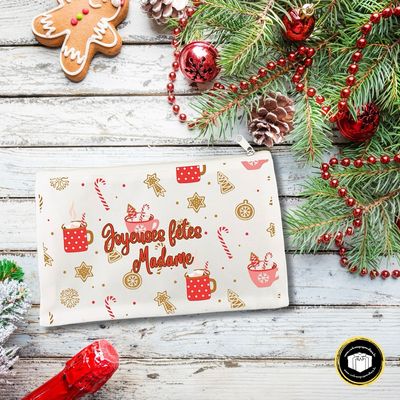 Trousse sucre d'orge de noël pour enseignant