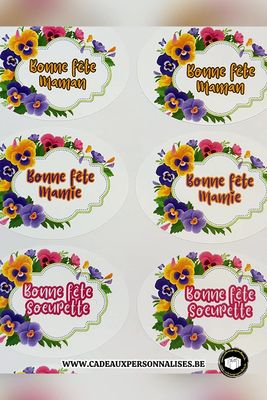 Étiquettes Autocollantes « Bonne Fête » – pour Cadeaux