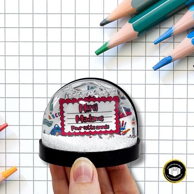 Boule à neige aimantée enseignant