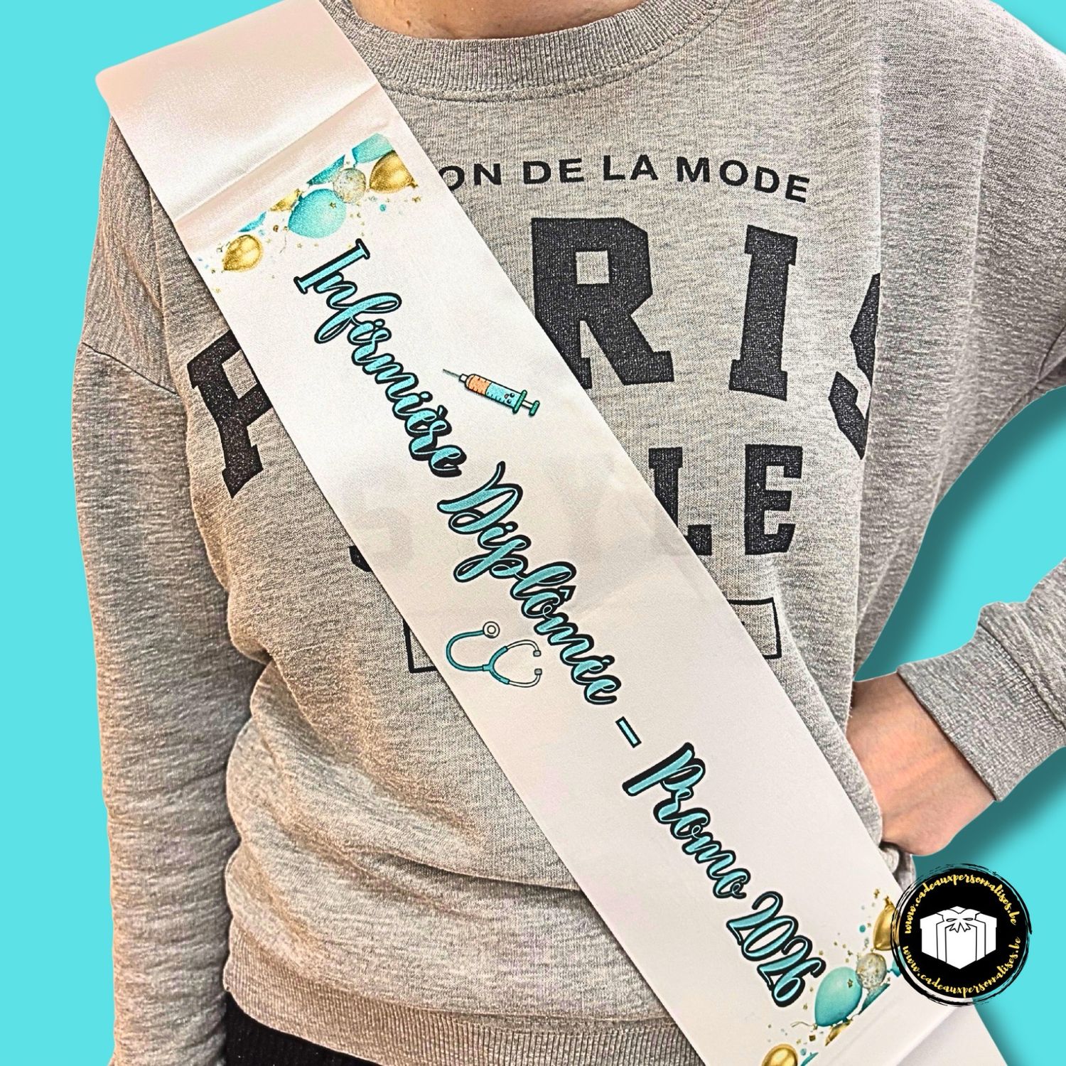 Écharpe Miss pour diplôme médical