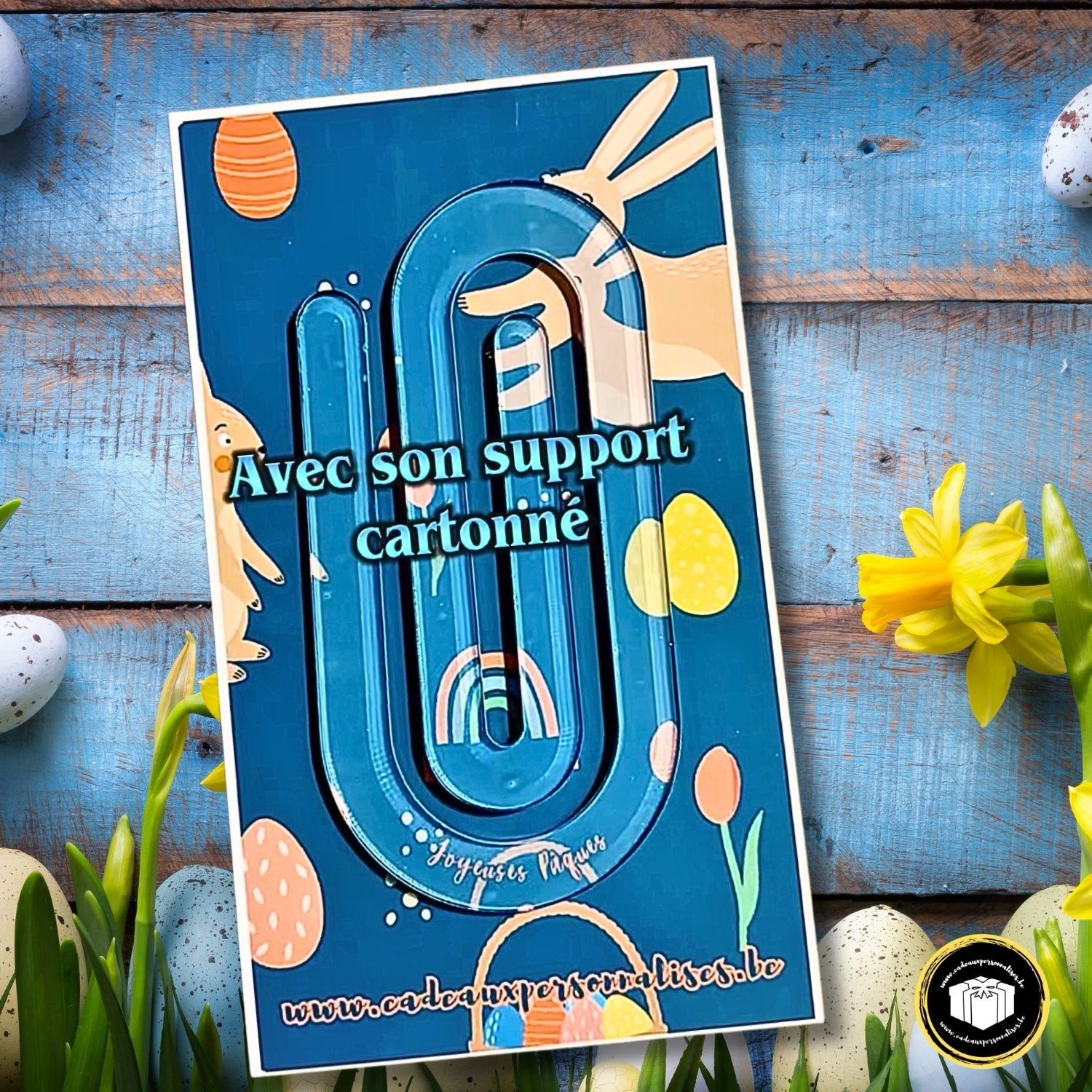 Trombone acrylique Joyeuses Pâques