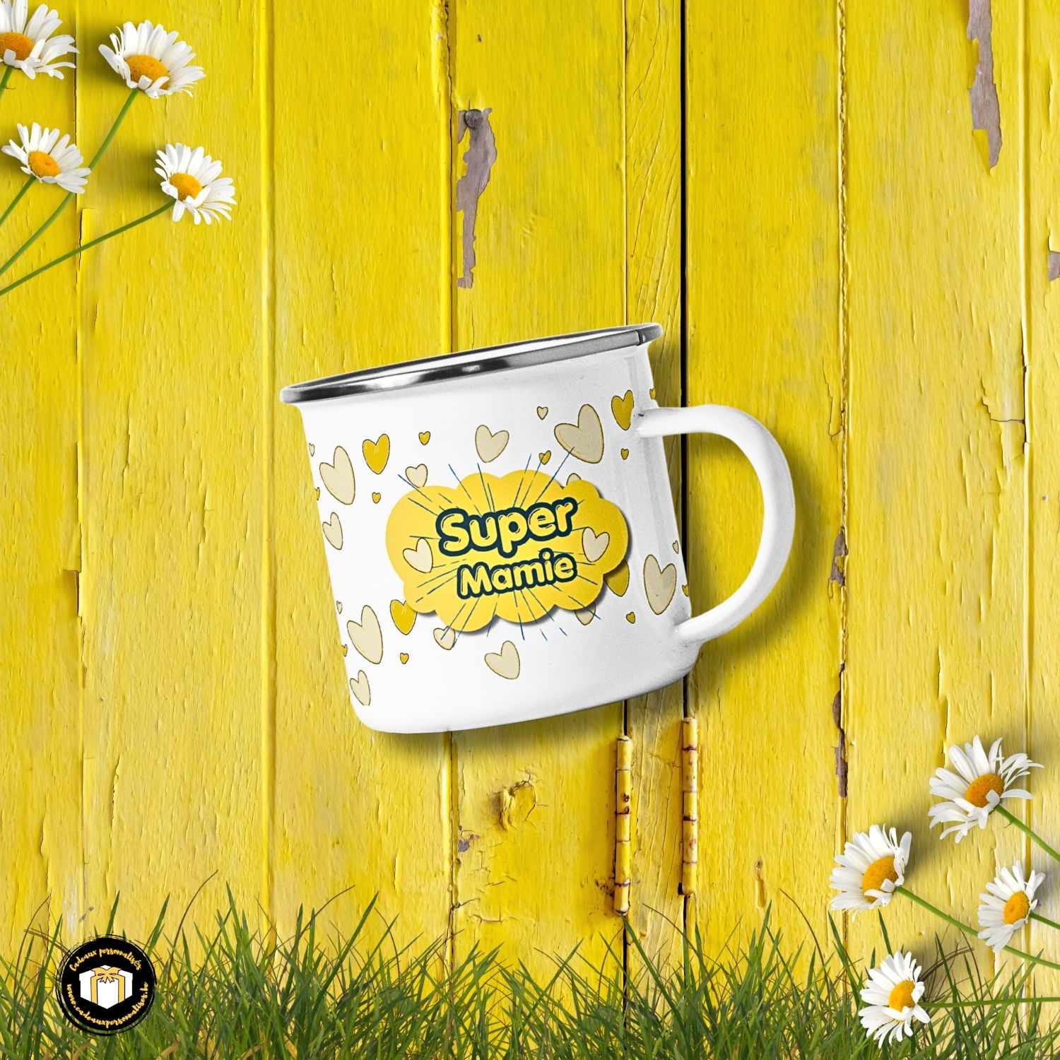 Mug émaillé super mamie