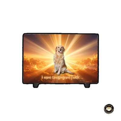Plaque commémorative pour votre animal de compagnie. Personnalisable avec votre texte.