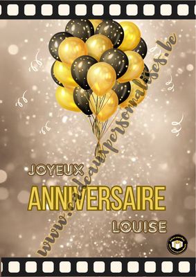 Annonce animée pour anniversaire
