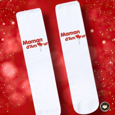 Chaussette maman d'amour chaussette personnalisée maman d'amour