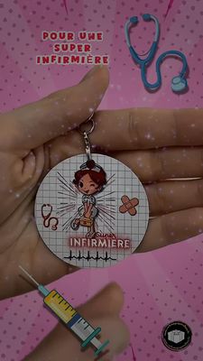 Porte-clés super infirmière