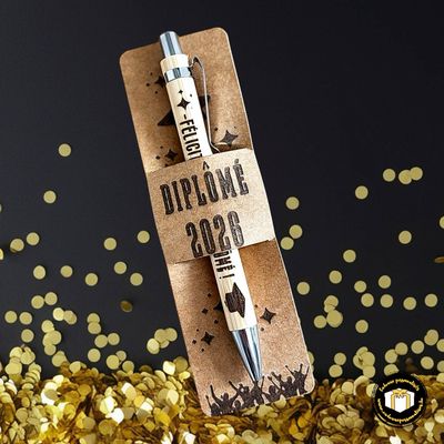Stylo bambou pour diplôme