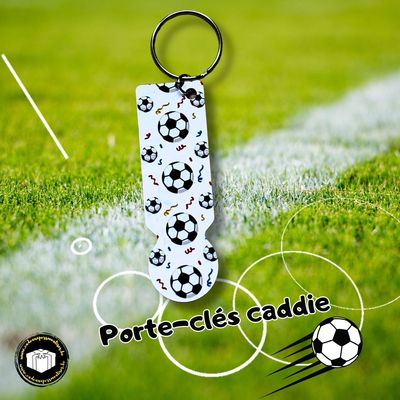 Porte-clés caddie ballon de foot