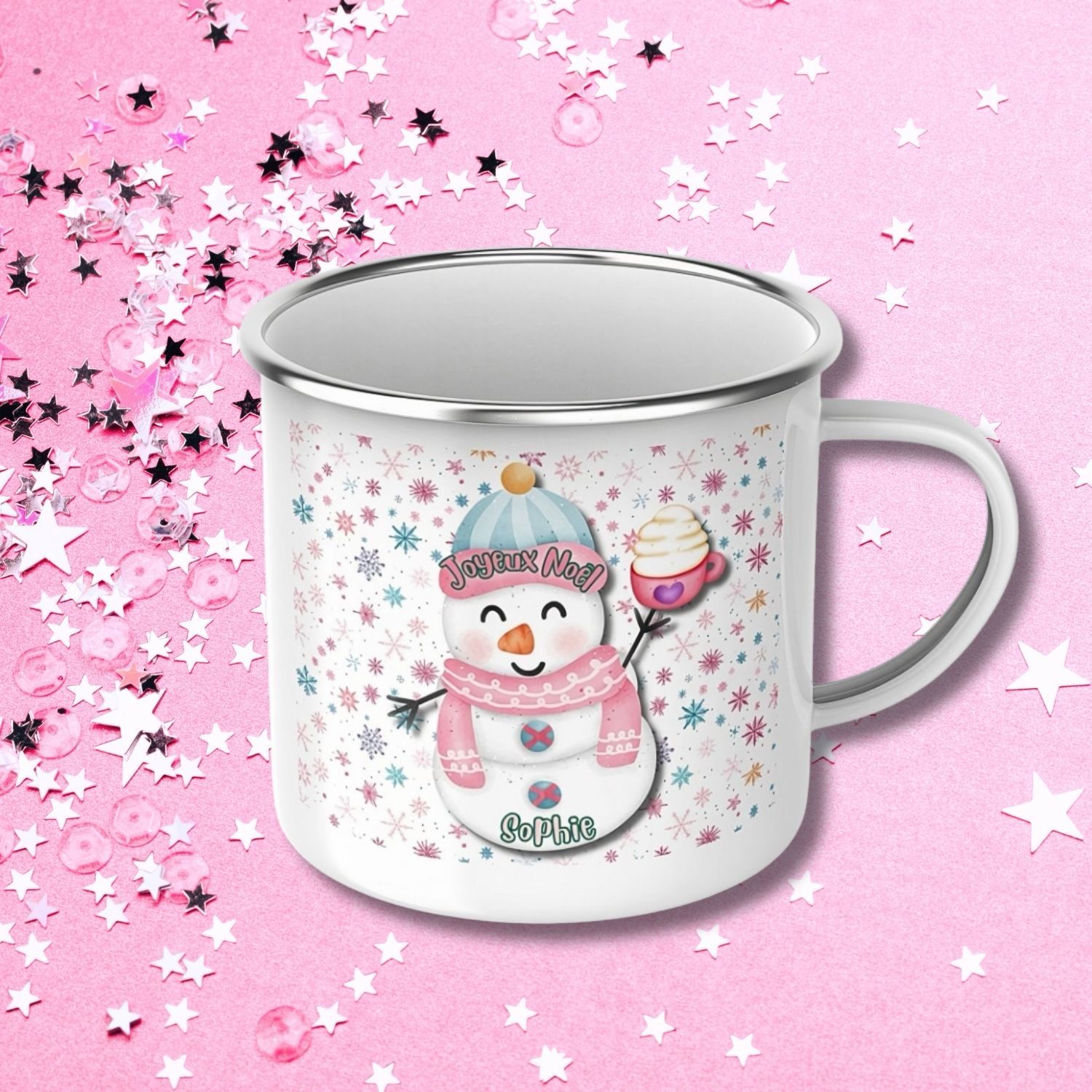 Mug de Noël émaillé pour enfant – 300 ml