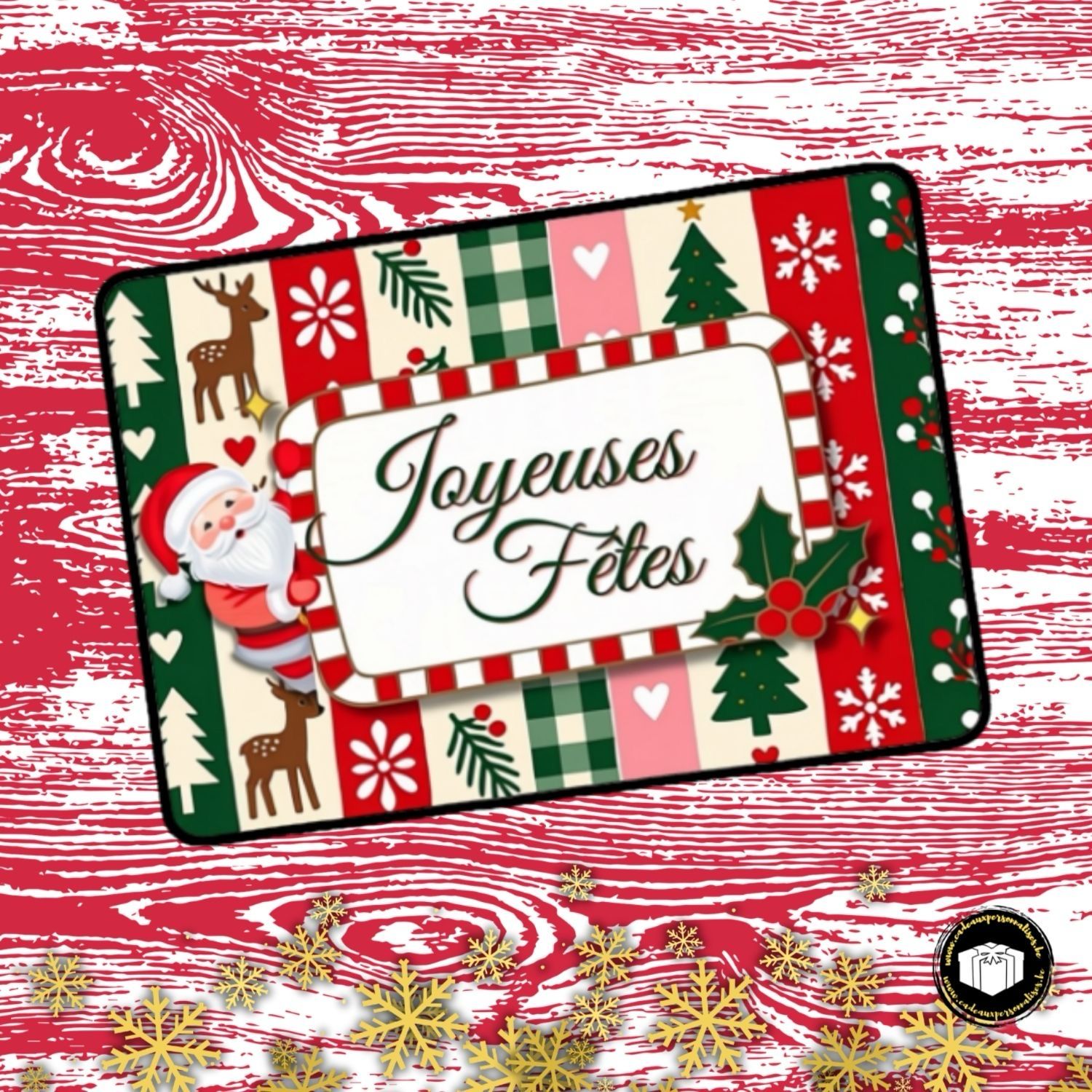 Paillasson Joyeuses Fêtes original