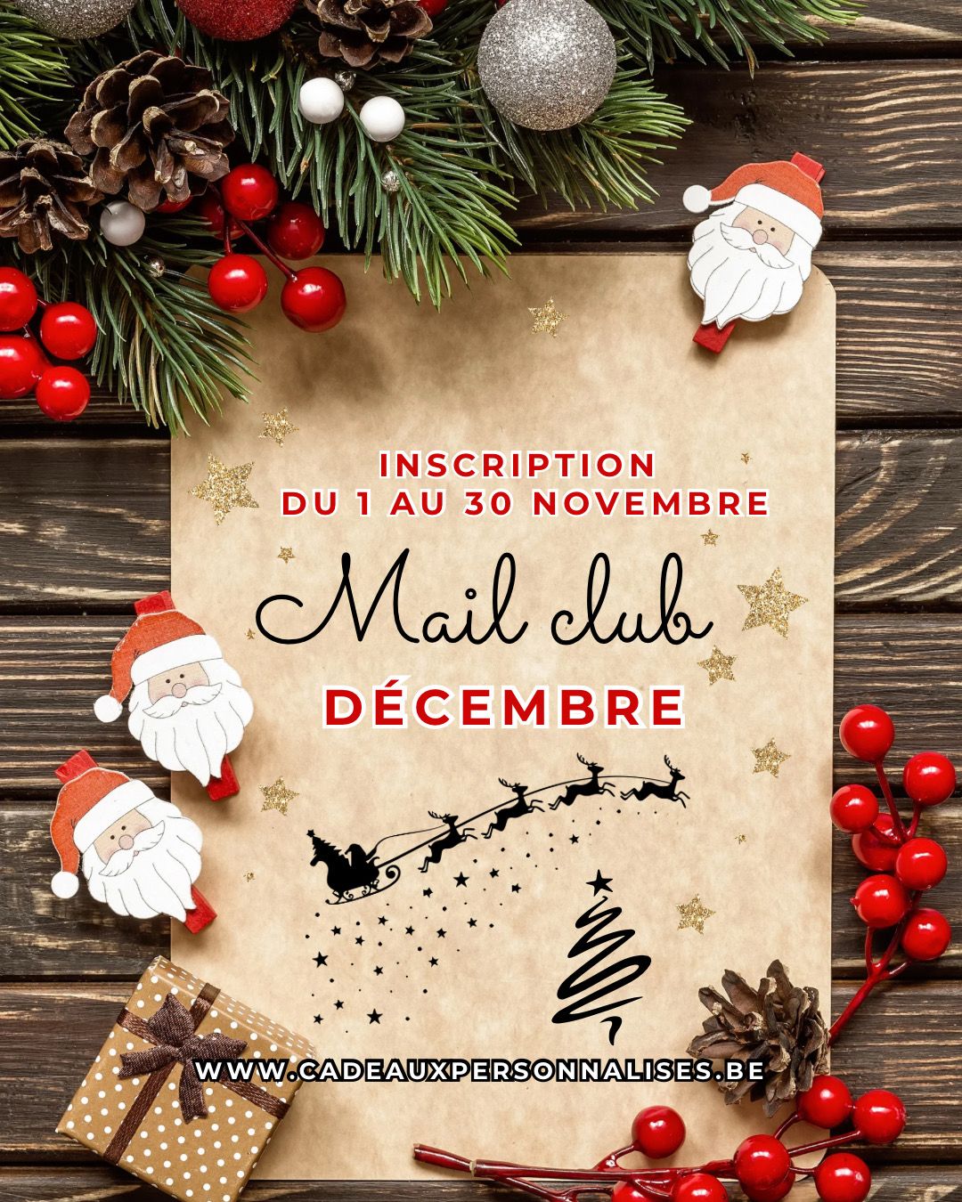 Mail club de décembre : la magie de Noël