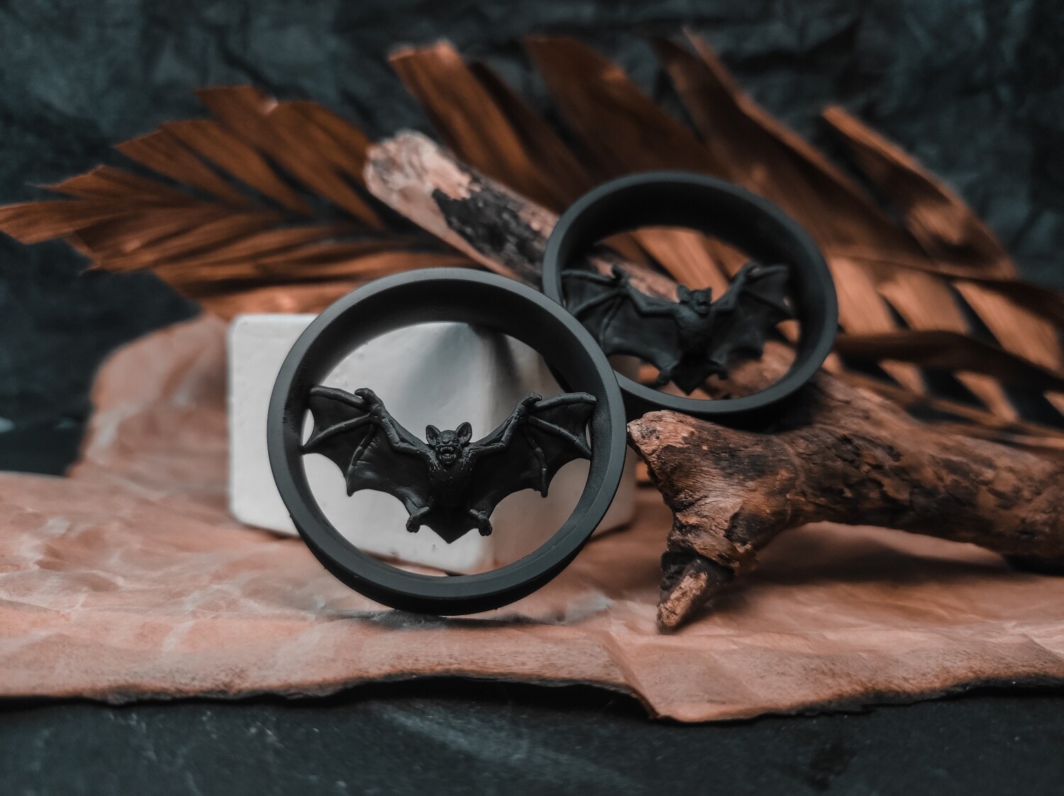 Bat Double Flared Ear Plugs