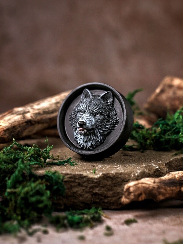 Wolf Head - Double Flared Ear Plugs