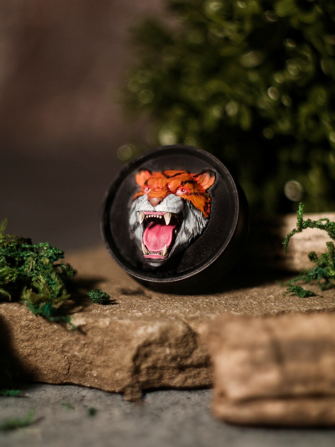 Tiger Head - Double Flared Ear Plugs Tiger Head - Double Flared Ear Plugs