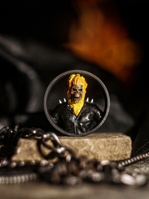 Ghost Rider - Double Flared Ear Tunnels