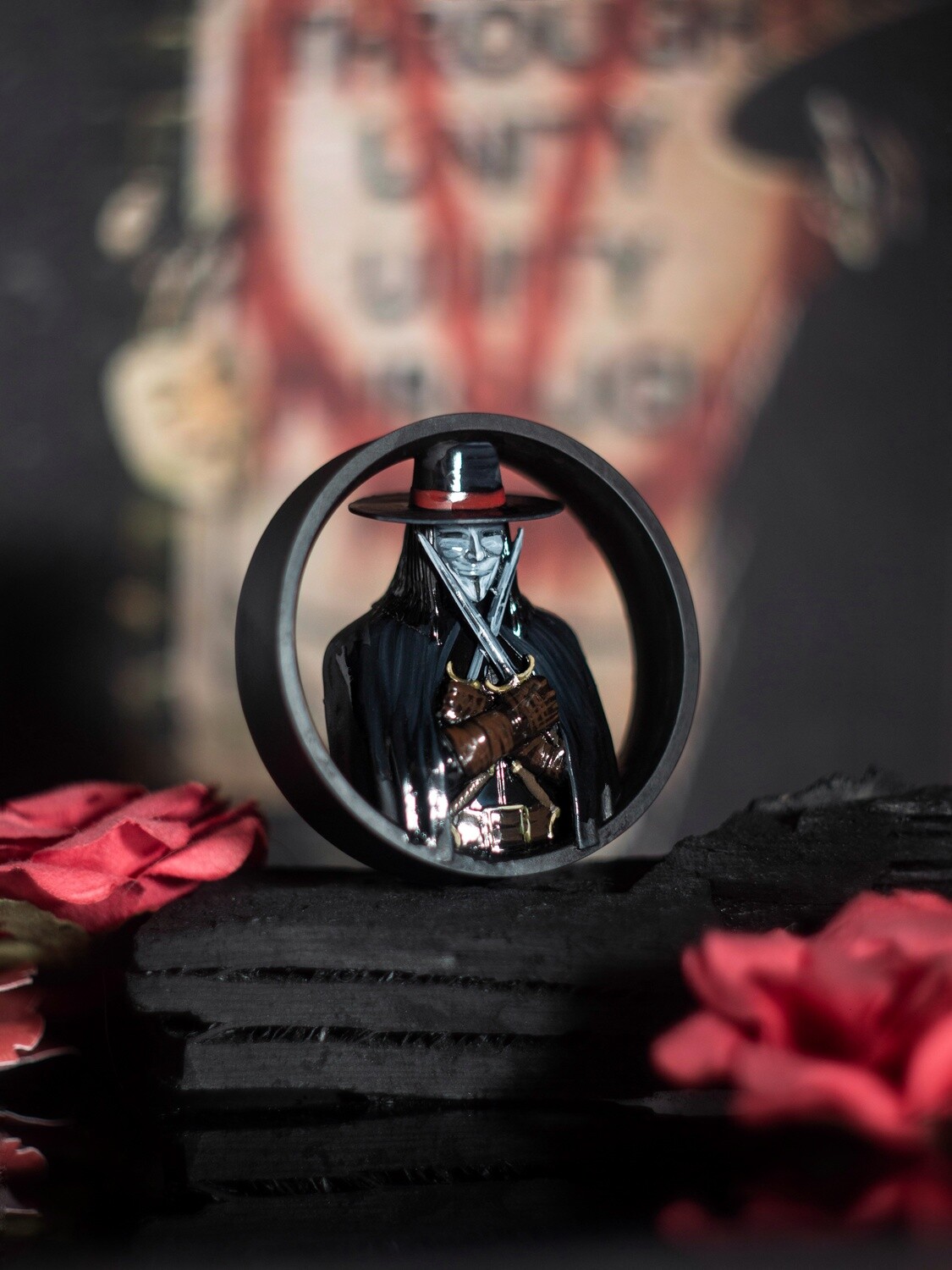 V for Vendetta - Double Flared Ear Tunnels