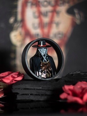 V for Vendetta - Double Flared Ear Tunnels