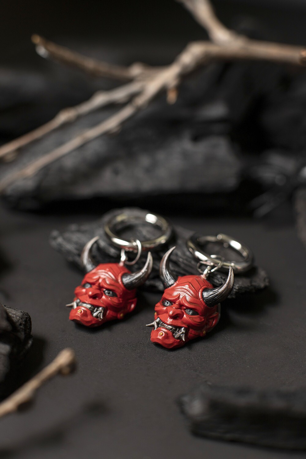 Hannya Earrings