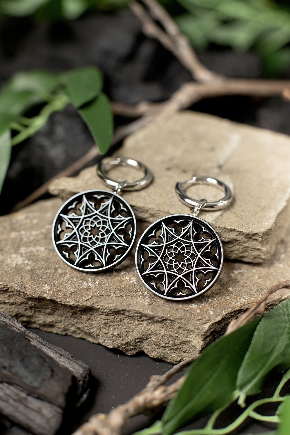 Gothic Rose Earrings