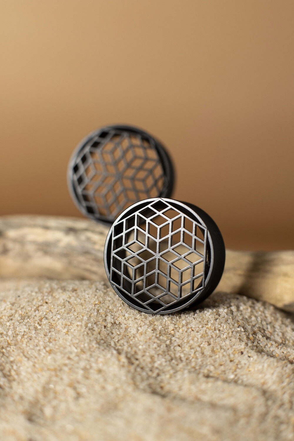 CUBE- Double Flared Ear Tunnels CUBE- Double Flared Ear Tunnels