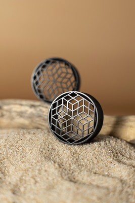 CUBE- Double Flared Ear Tunnels