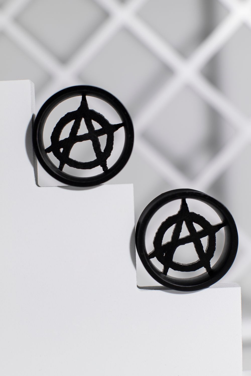 Anarchy- Double Flared Ear Tunnels Anarchy- Double Flared Ear Tunnels