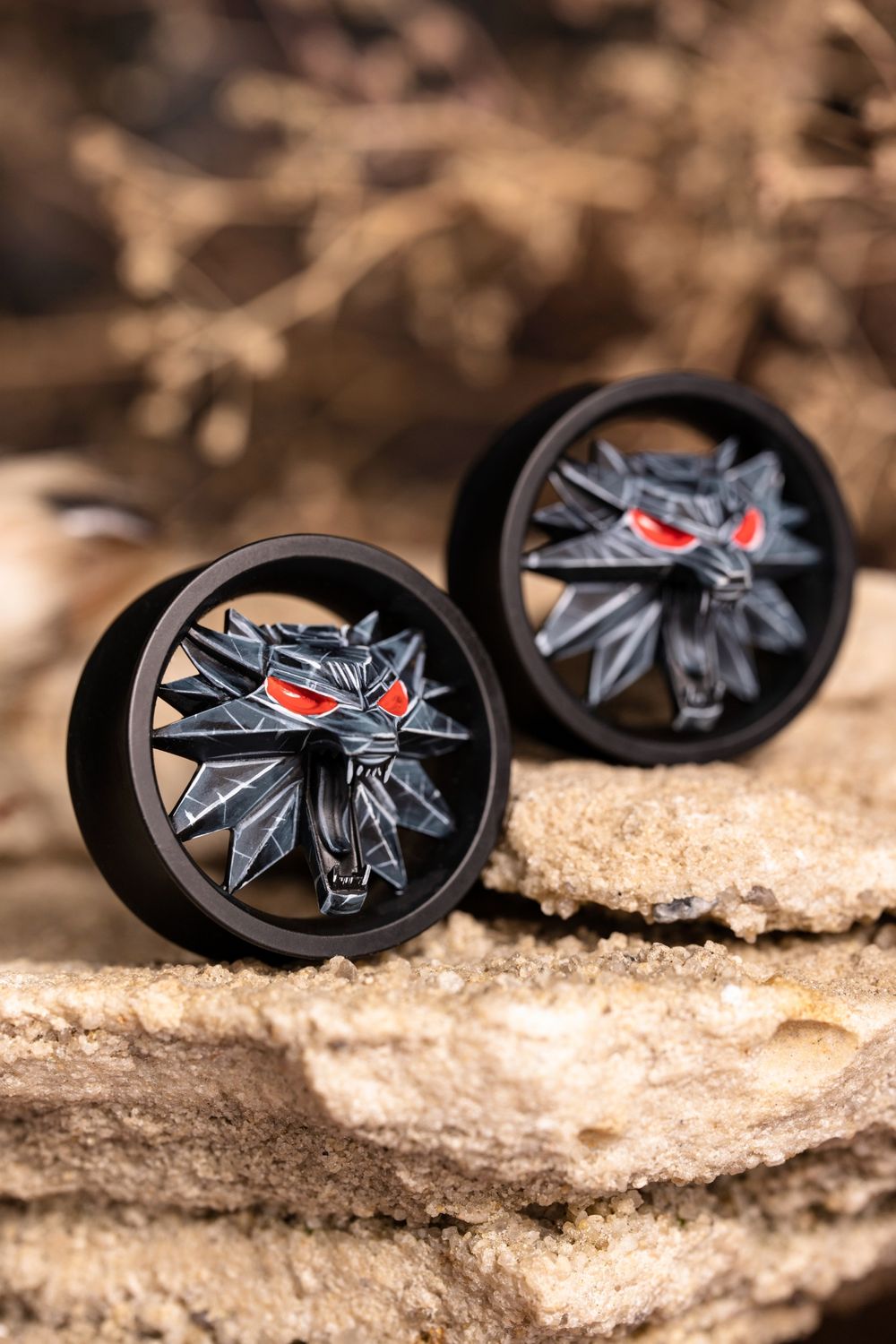 Witcher Amulet - Double Flared Ear Plugs Witcher Amulet - Double Flared Ear Plugs