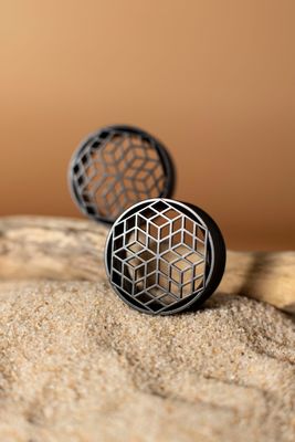 CUBE- Double Flared Ear Tunnels