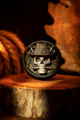 Cowboy Skull - Double Flared Ear Plugs