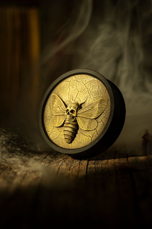 Moth Skull - Double Flared Ear Plugs