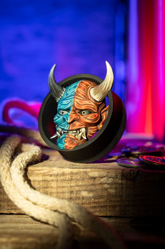 Hannya twofaced  - Double Flared Ear Plugs