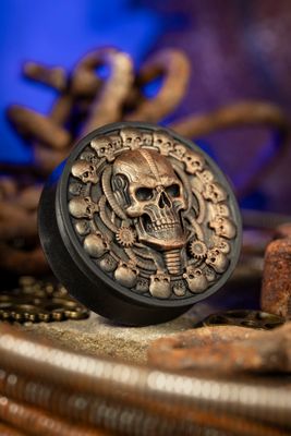 Giger's Skull - Double Flared Ear Plugs Giger's Skull - Double Flared Ear Plugs