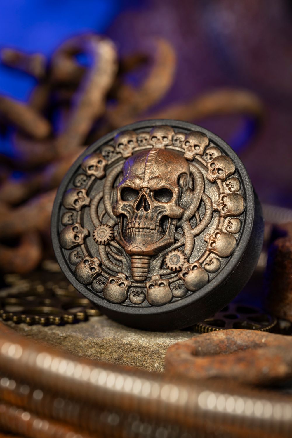 Giger's Skull - Double Flared Ear Plugs