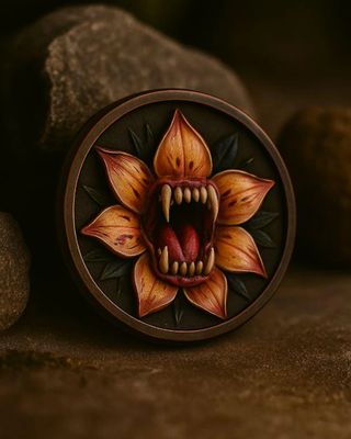 Demonic Flower - Double Flared Ear Plugs Demonic Flower - Double Flared Ear Plugs