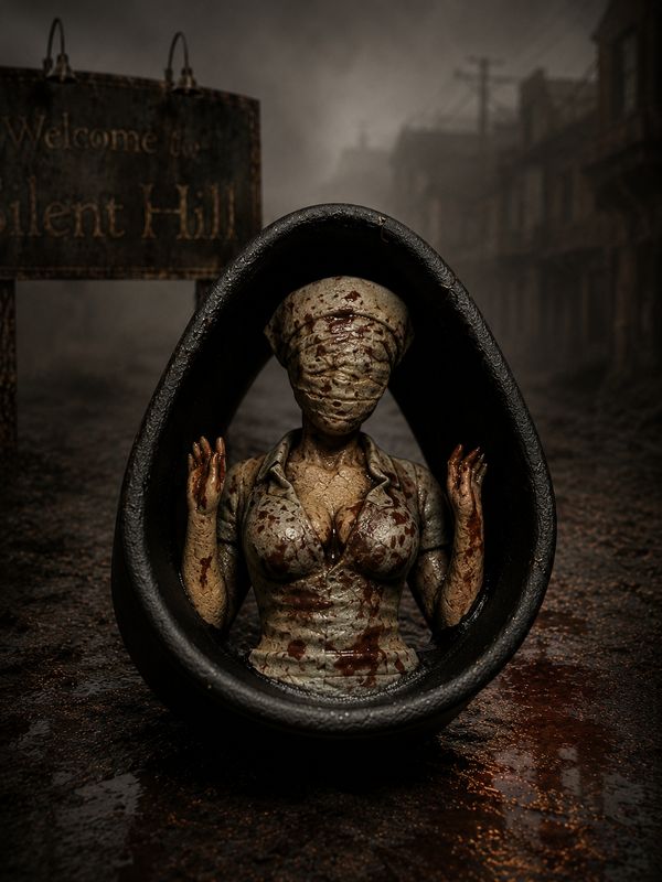 Silent Hill Nurse - Double Flared Ear Plugs Silent Hill Nurse - Double Flared Ear Plugs