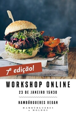 Workshop Online Hambúrgueres Vegan